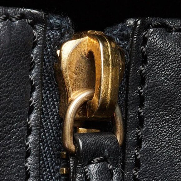 Celine Black Leather and Beige Nubuck Medium Luggage Shopper Tote Bag - Picture 12 of 12